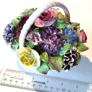 Adderley Flowers in basket with handle